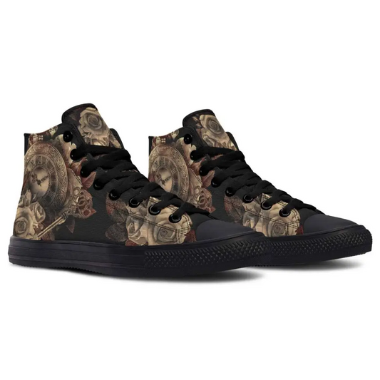 Printed Couple High-top Canvas Shoes