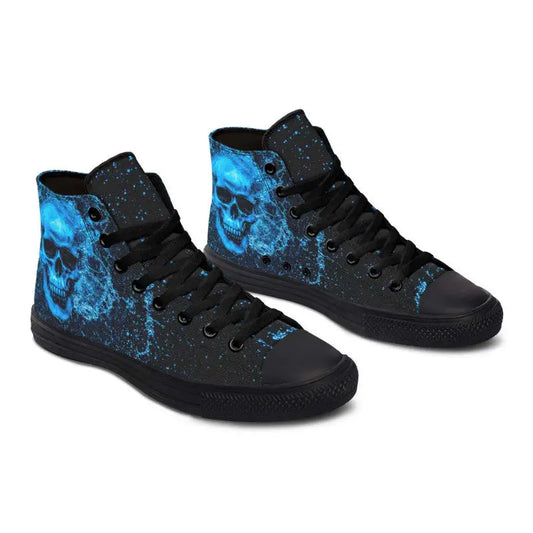 Printed Couple High Top Canvas Shoes