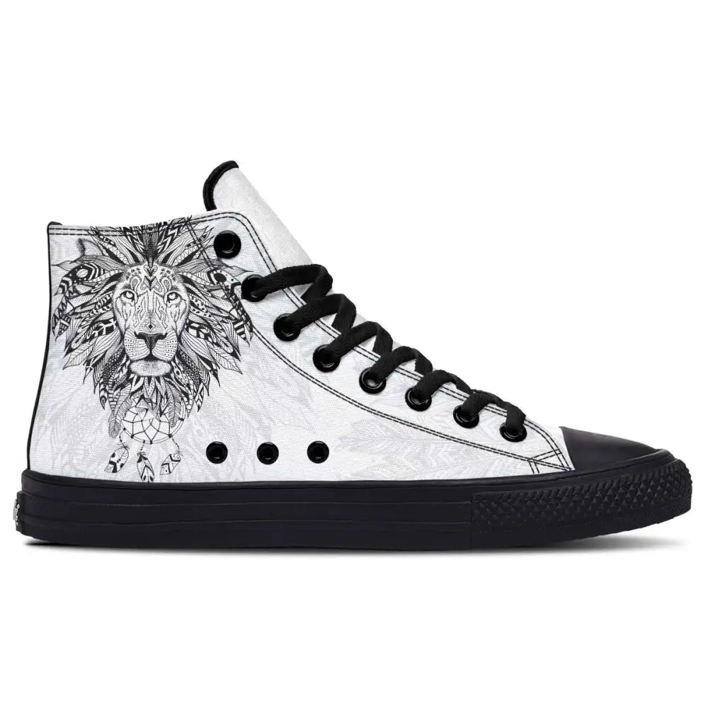Printed Couple High-top Canvas Shoes