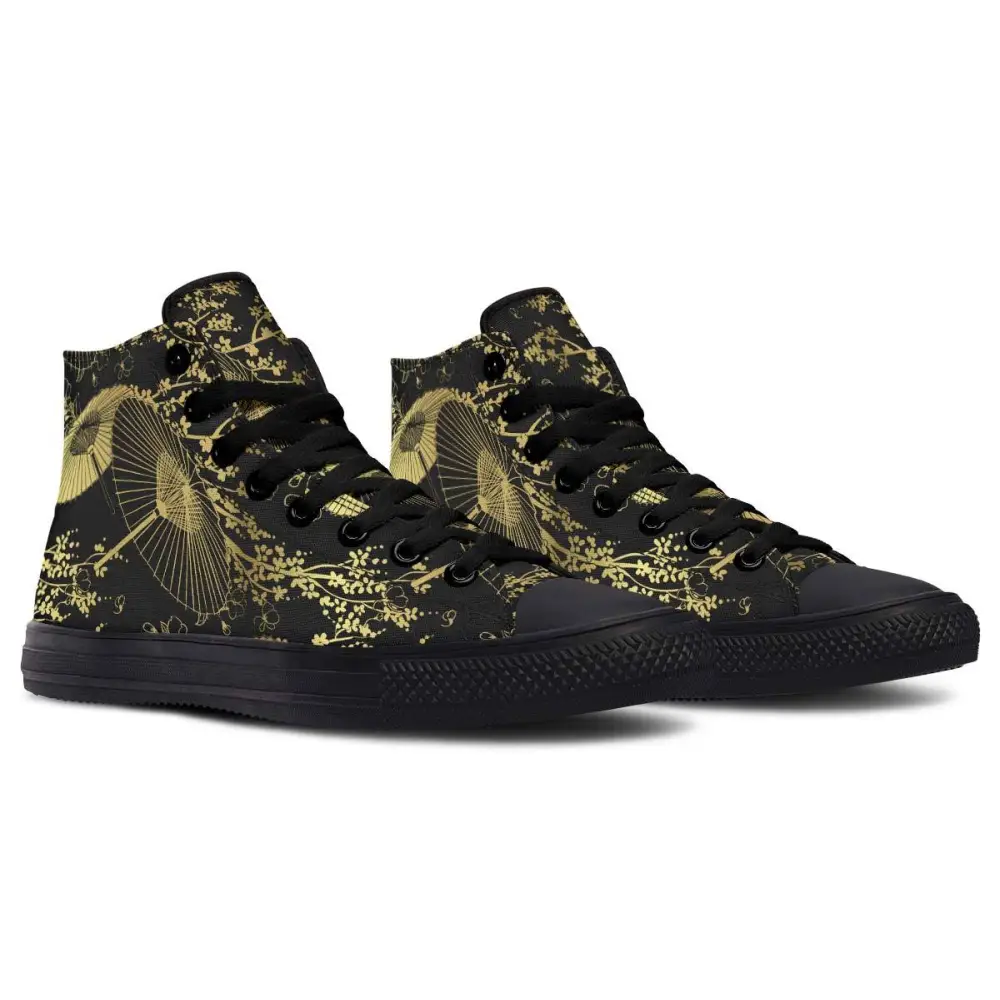 Printed Couple High-top Canvas Shoes