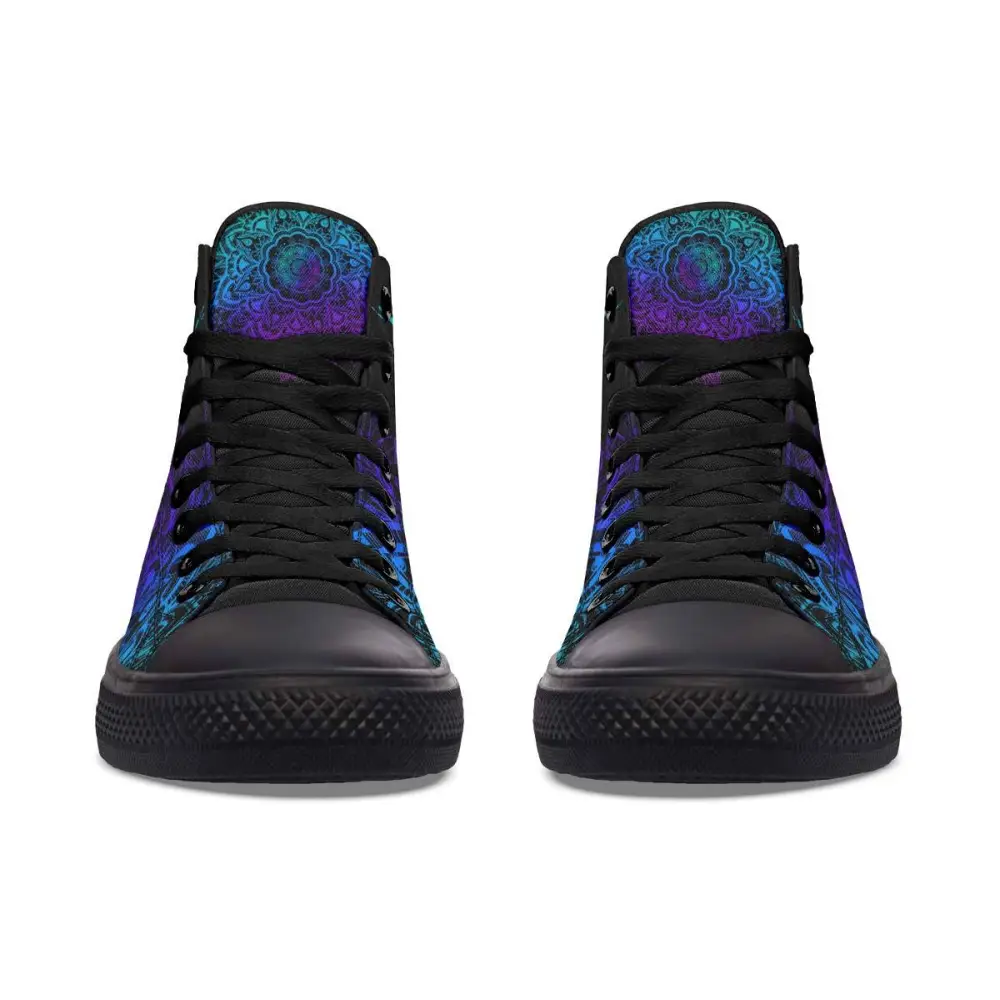 Printed Couple High-top Canvas Shoes