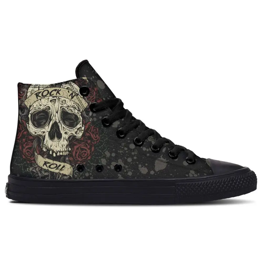 Printed Couple High-top Canvas Shoes