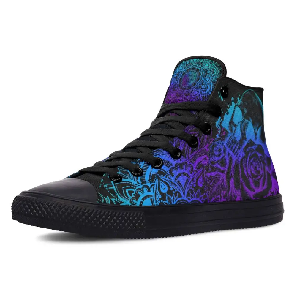 Printed Couple High-top Canvas Shoes