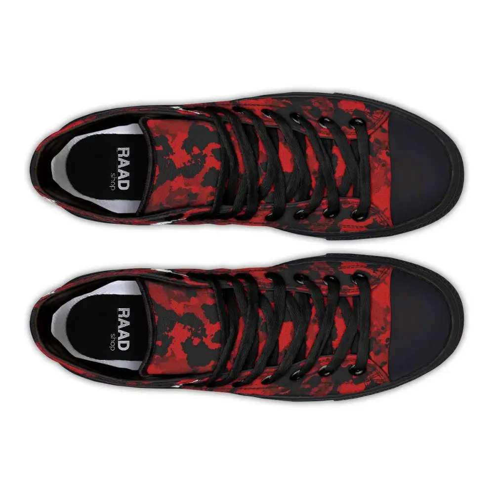 Printed Couple High Top Canvas Shoes