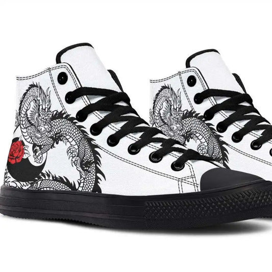 Printed Couple High-top Canvas Shoes