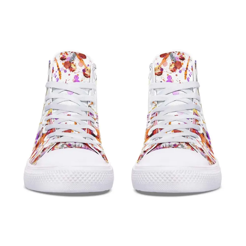 Printed Couple High-top Canvas Shoes