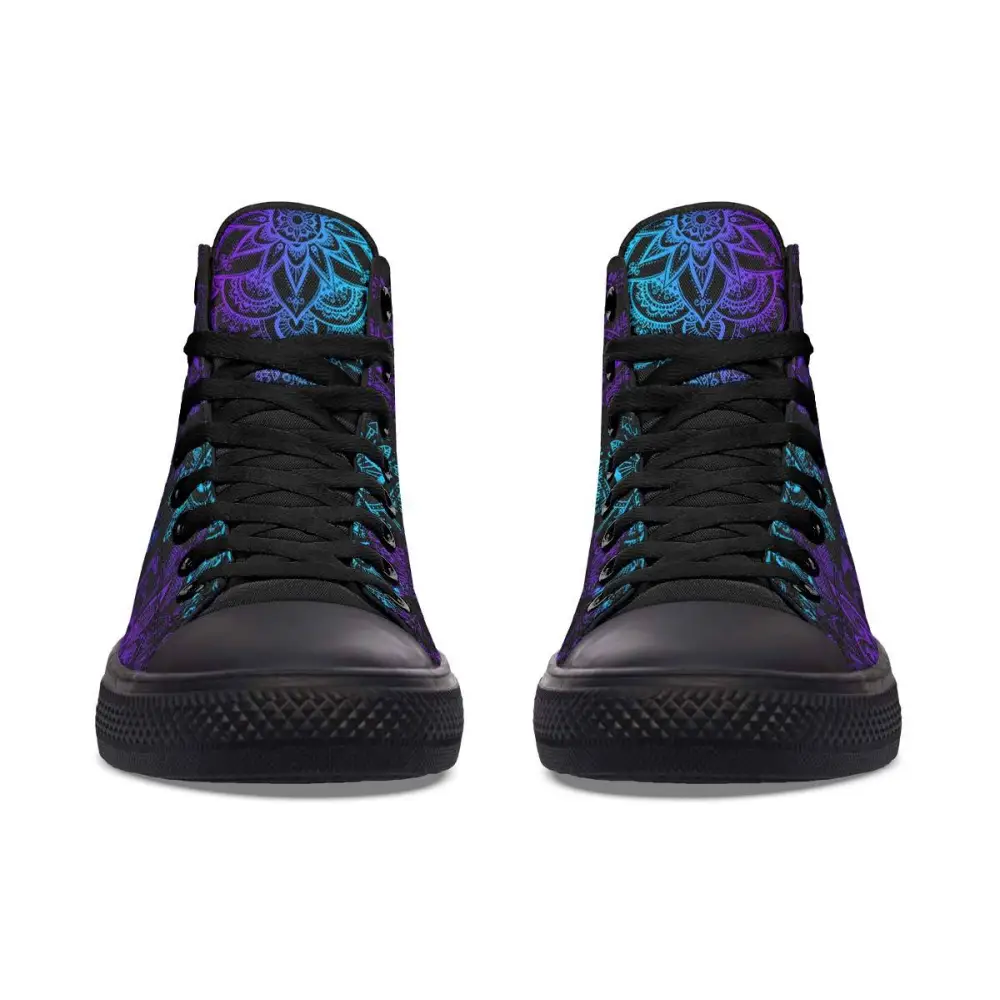 Printed Couple High Top Canvas Shoes