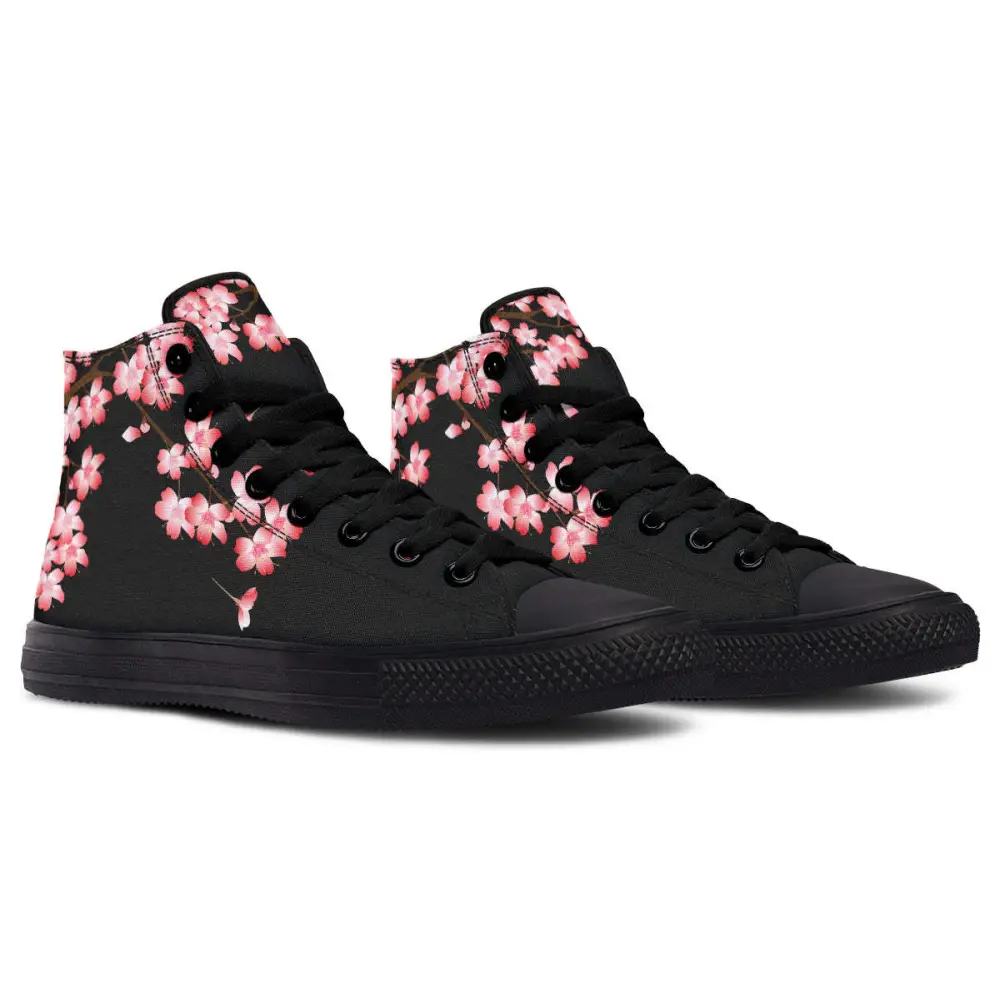Printed Couple High-top Canvas Shoes