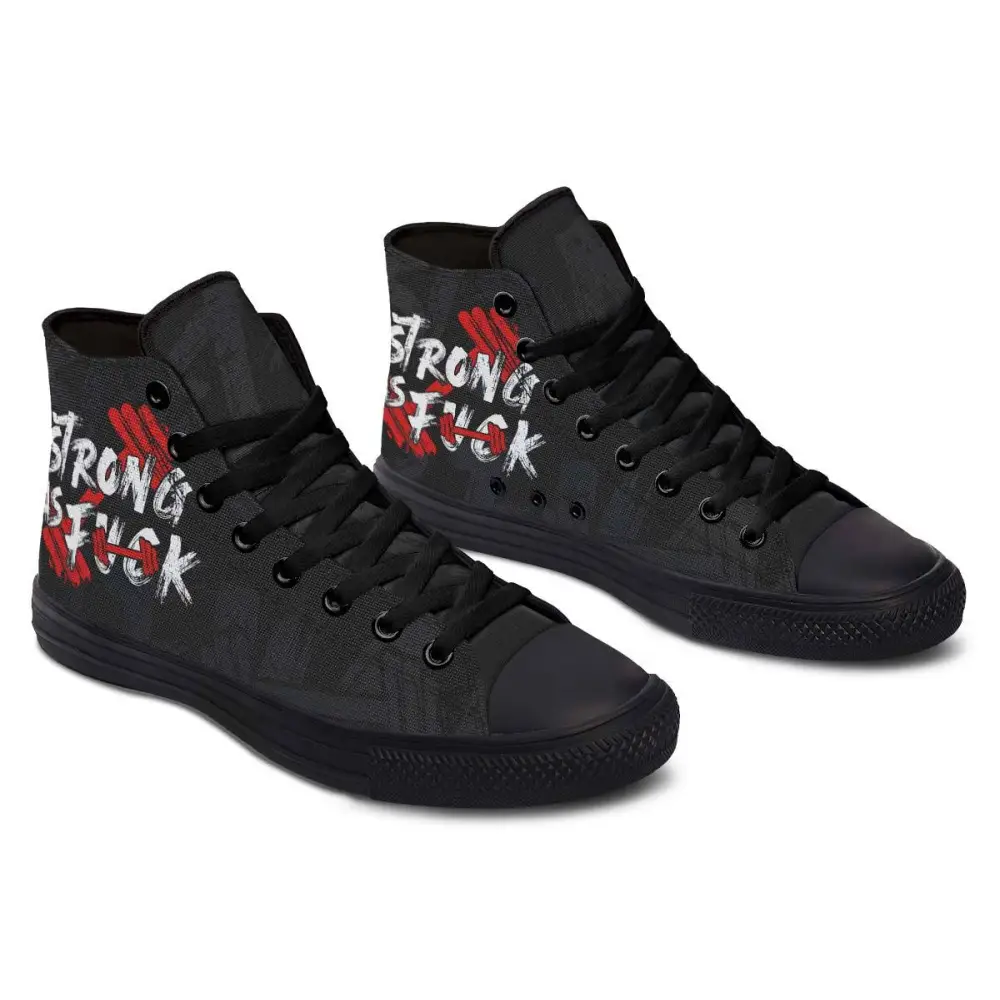Printed Couple High-top Canvas Shoes