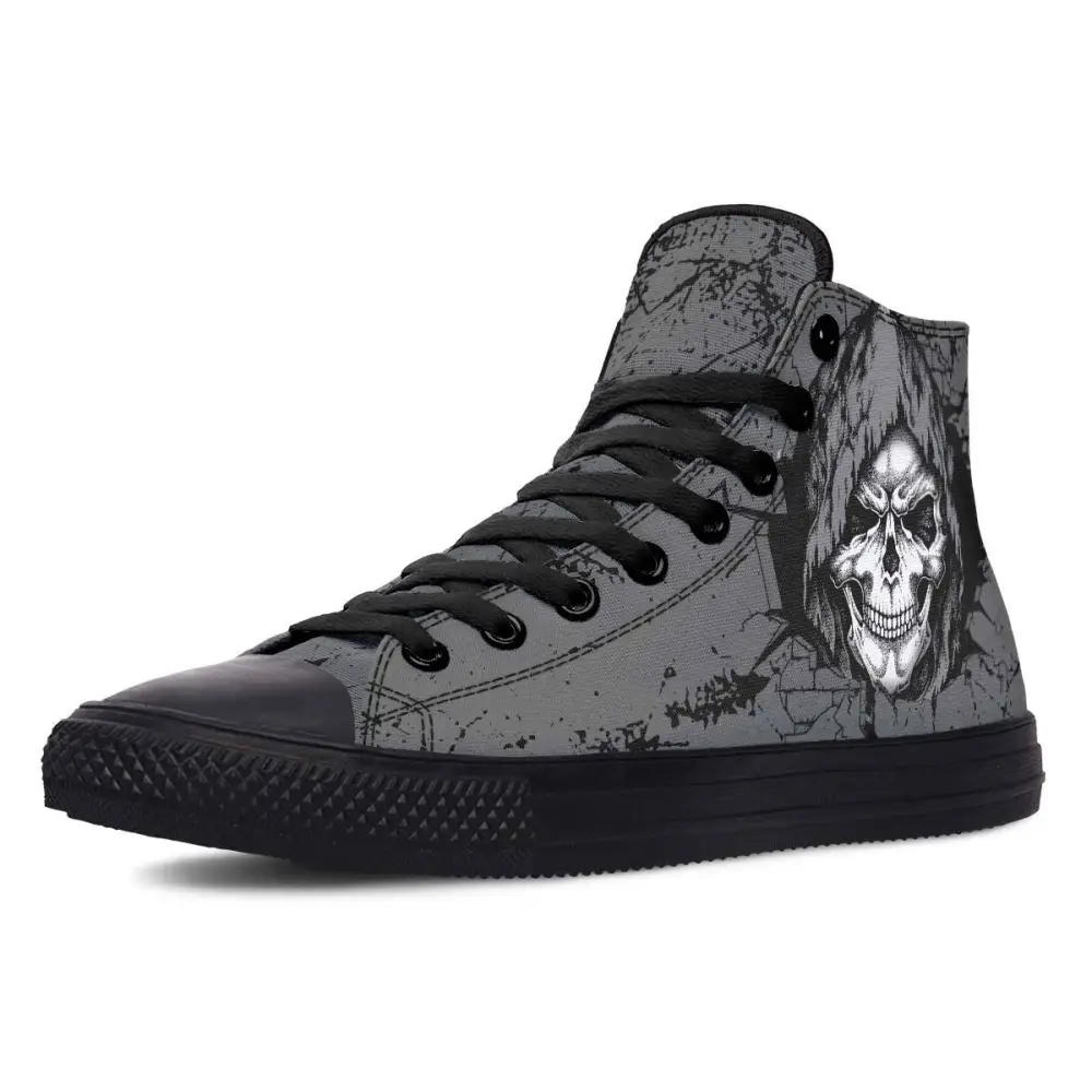 Printed Couple High Top Canvas Shoes