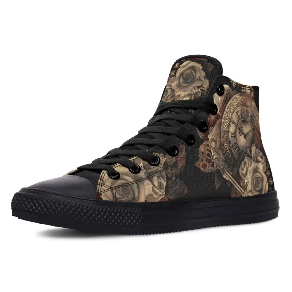 Printed Couple High-top Canvas Shoes