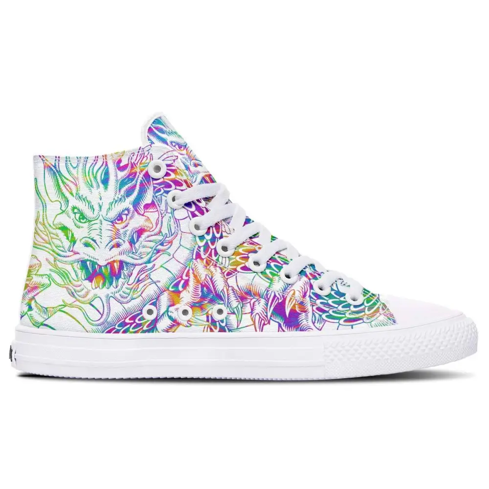 Printed Couple High-top Canvas Shoes