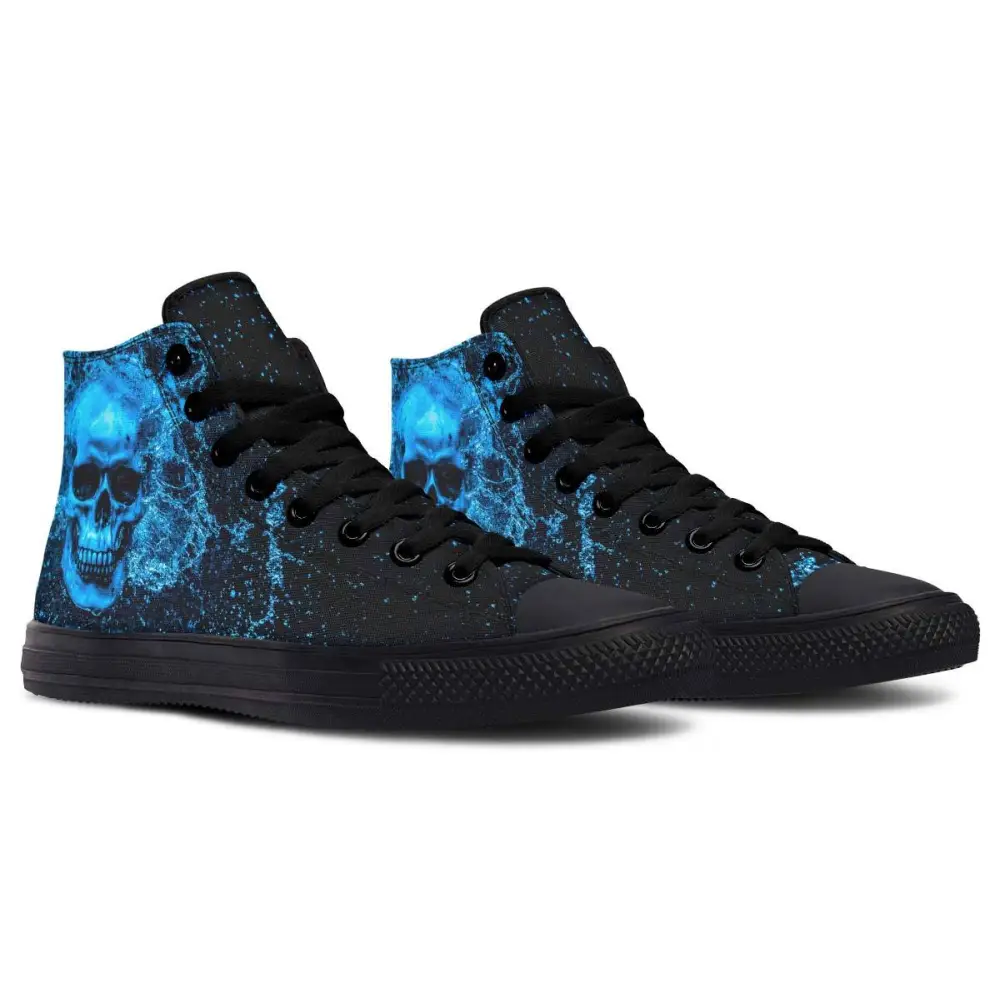 Printed Couple High Top Canvas Shoes