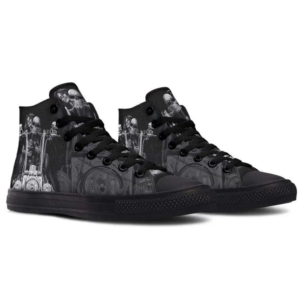 Printed Couple High-top Canvas Shoes