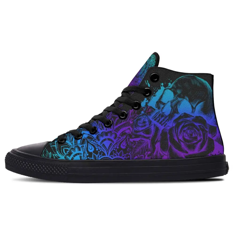 Printed Couple High-top Canvas Shoes