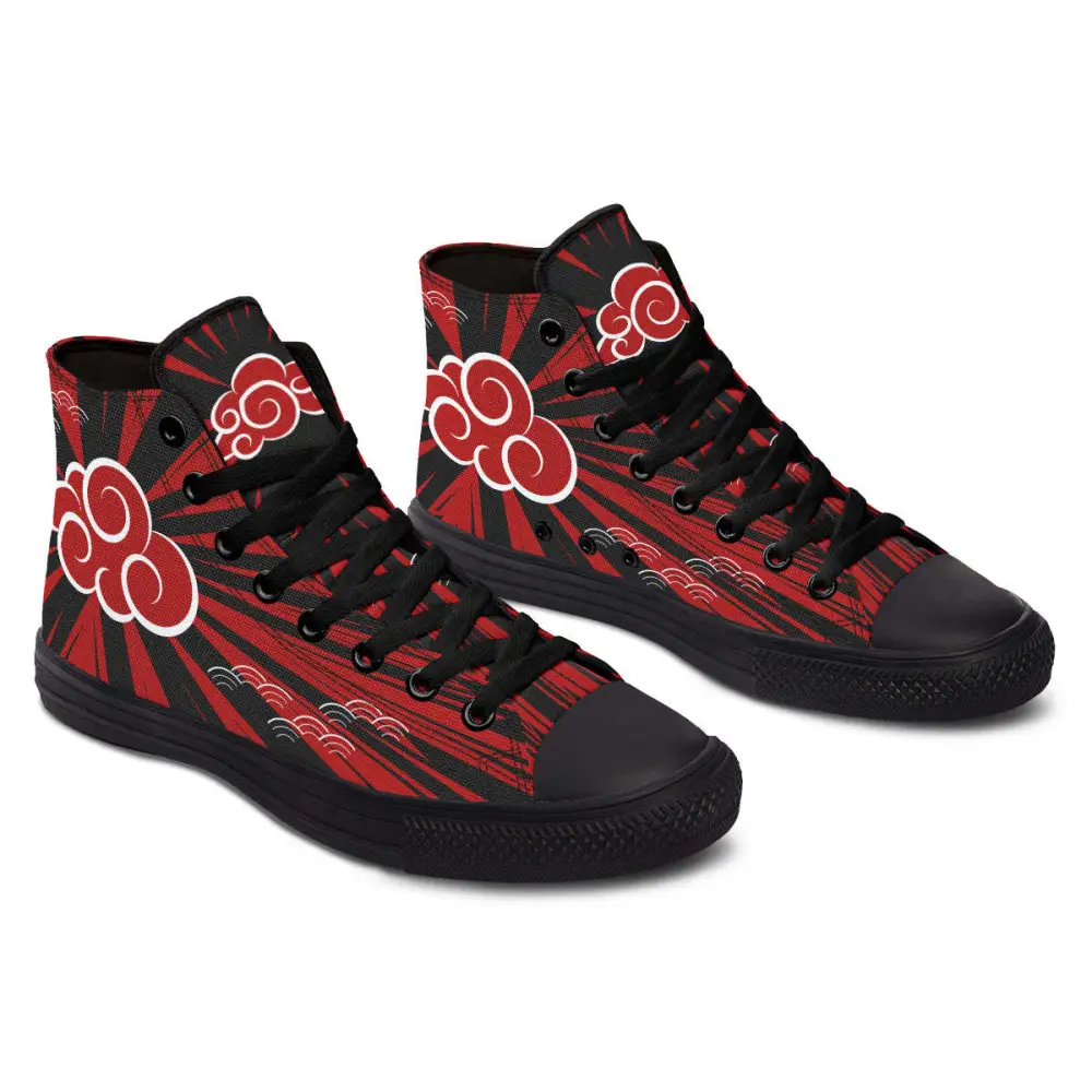 Printed Couple High-top Canvas Shoes