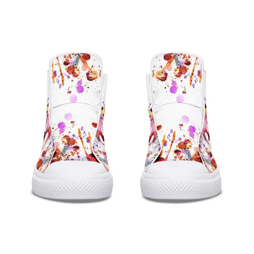 Printed Couple High-top Canvas Shoes