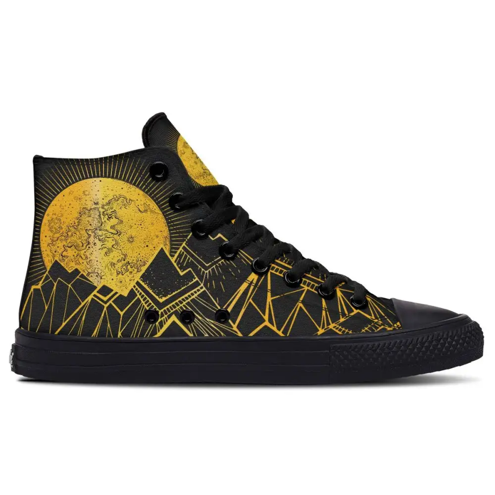 Printed Couple High-top Canvas Shoes