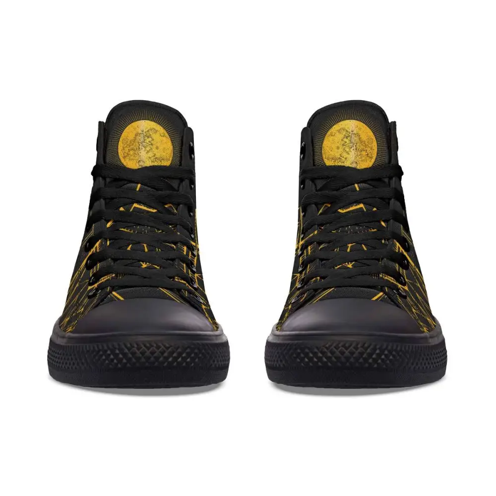 Printed Couple High-top Canvas Shoes