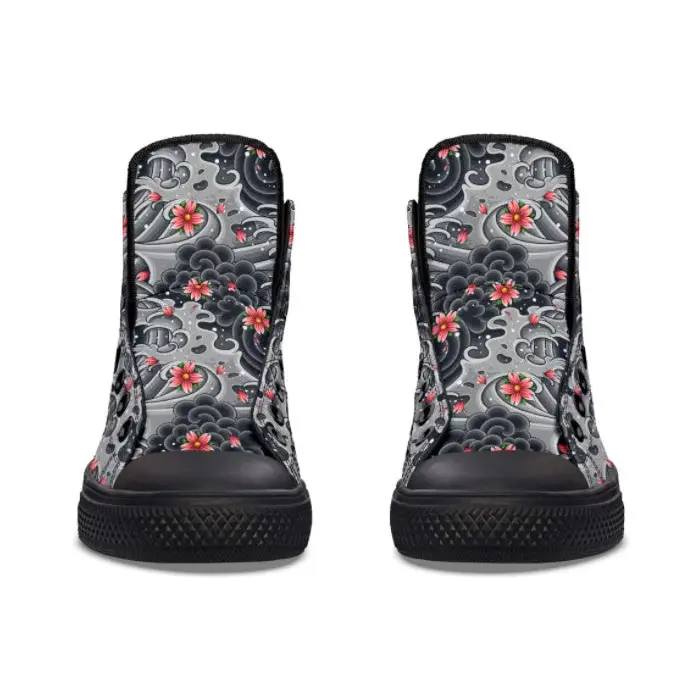 Printed Couple High-top Canvas Shoes