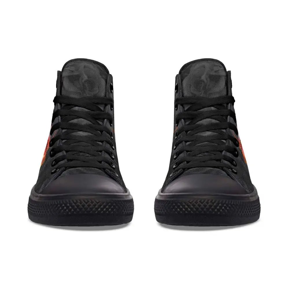 Printed Couple High-top Canvas Shoes