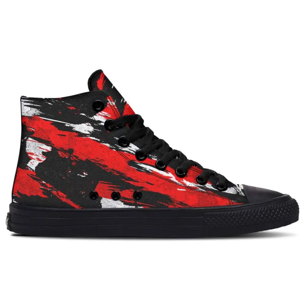 Printed Couple High Top Canvas Shoes