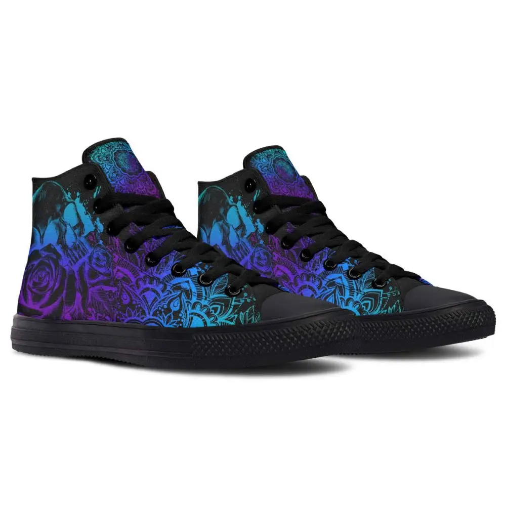 Printed Couple High-top Canvas Shoes