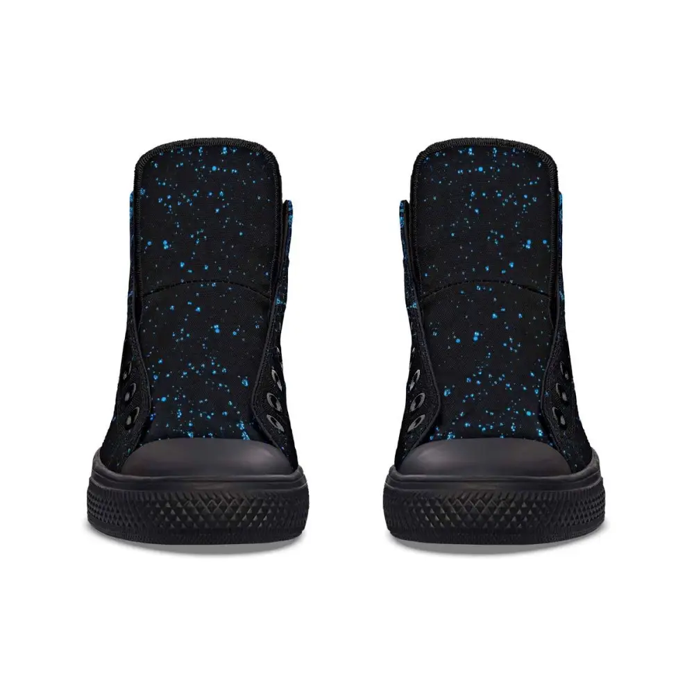 Printed Couple High Top Canvas Shoes