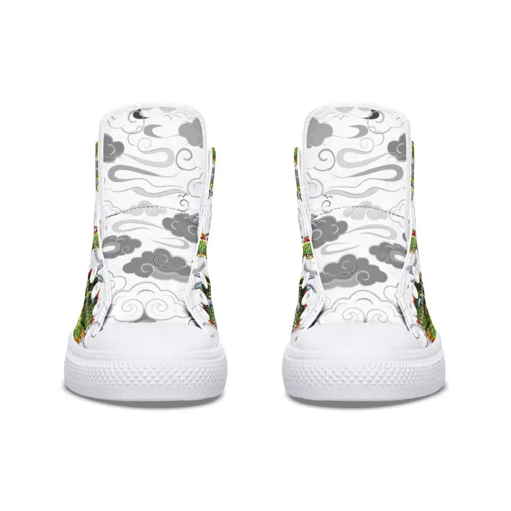 Printed Couple High Top Canvas Shoes