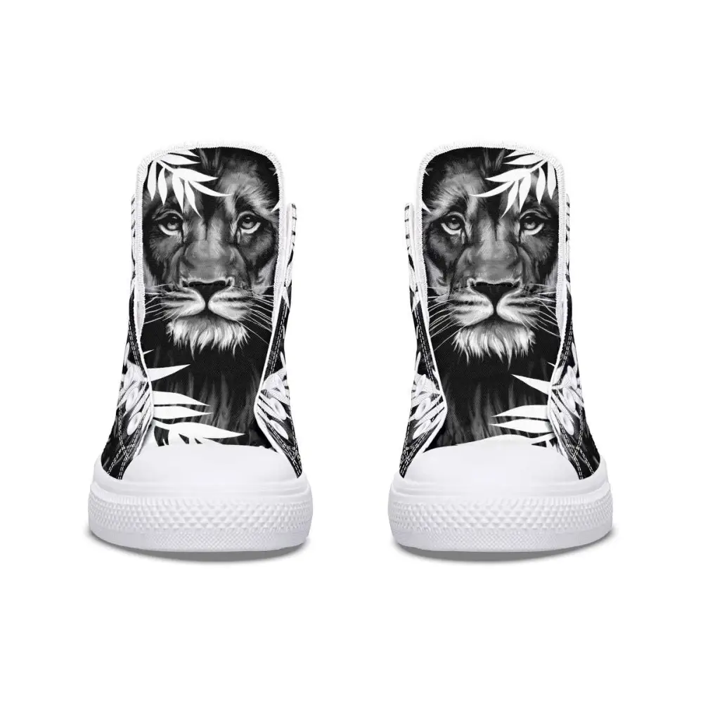 Printed Couple High-top Canvas Shoes