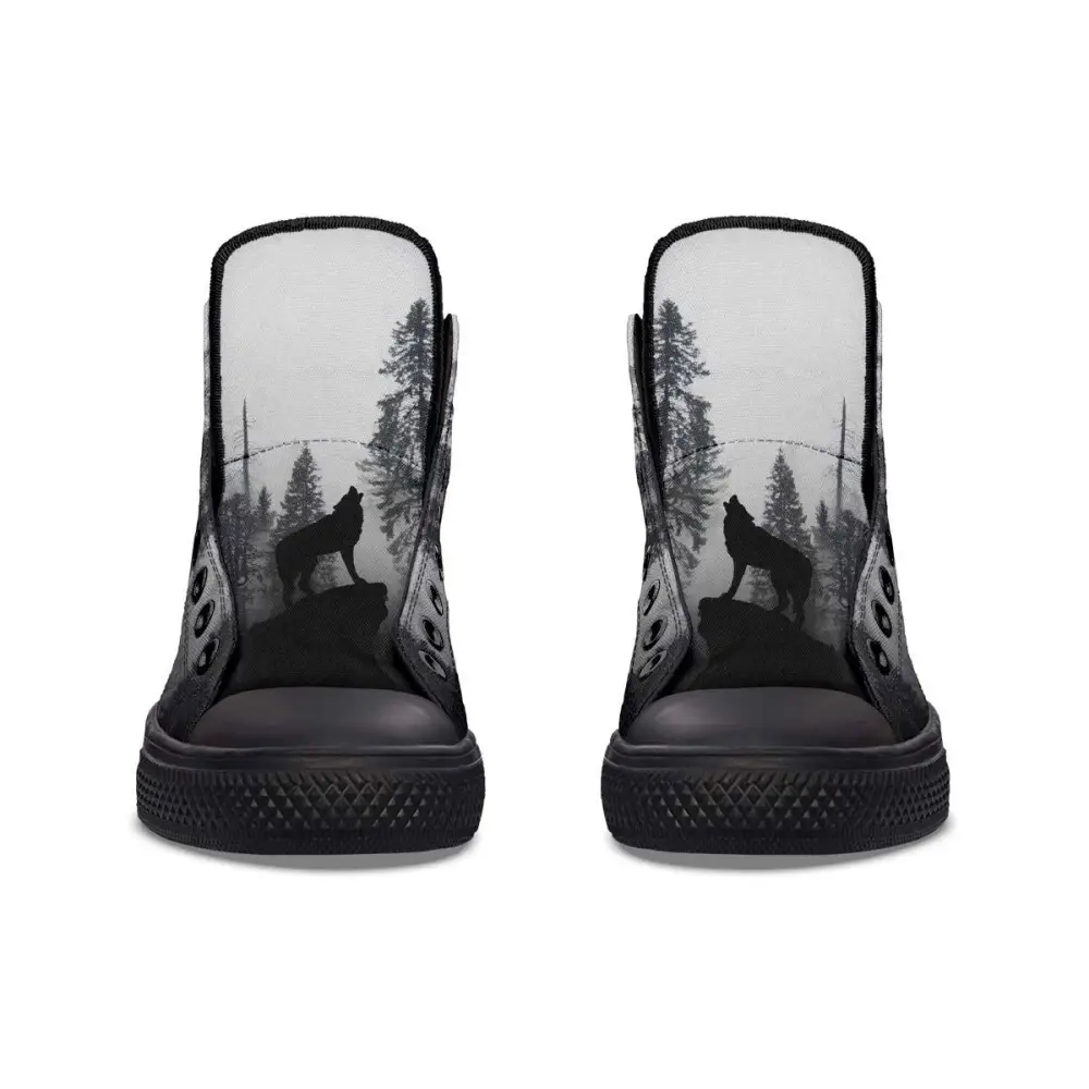 Printed Couple High-top Canvas Shoes