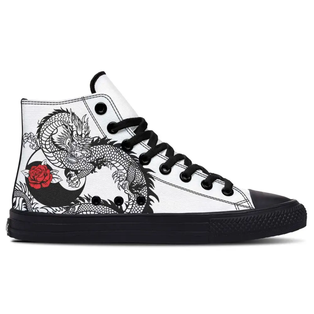 Printed Couple High-top Canvas Shoes