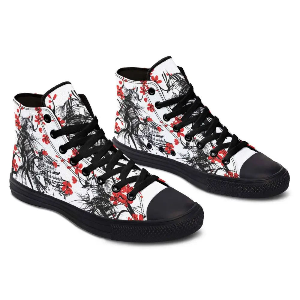 Printed Couple High-top Canvas Shoes