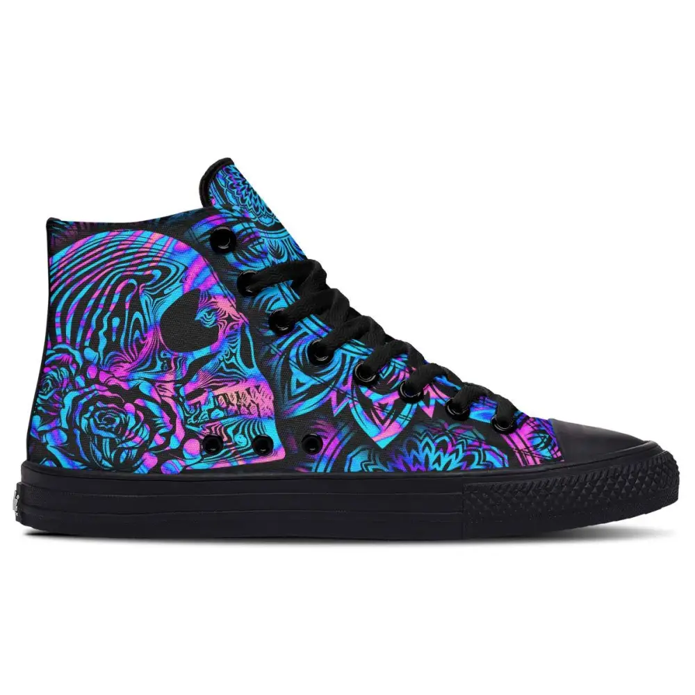 Printed Couple High-top Canvas Shoes