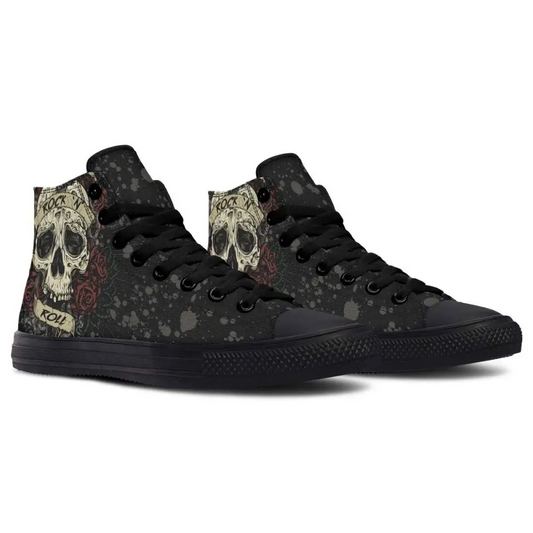 Printed Couple High-top Canvas Shoes