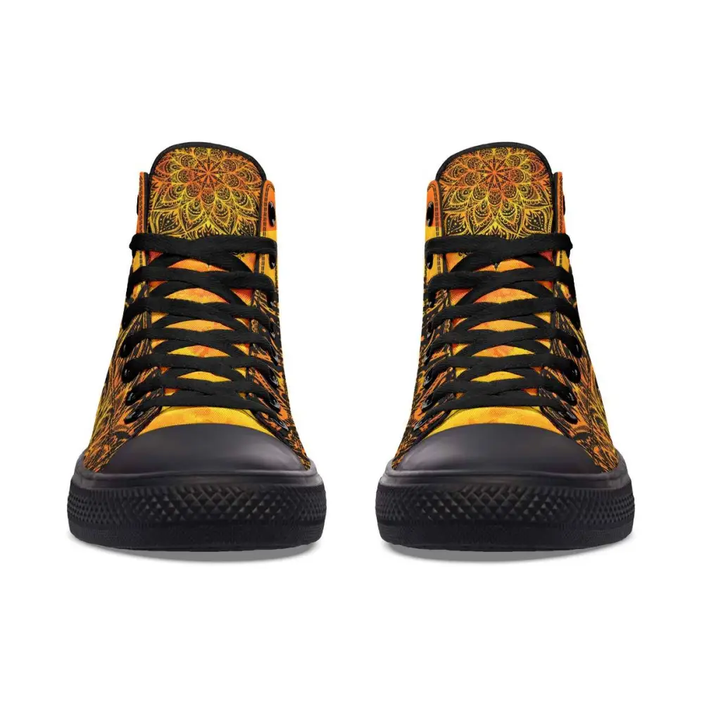 Printed Couple High Top Canvas Shoes