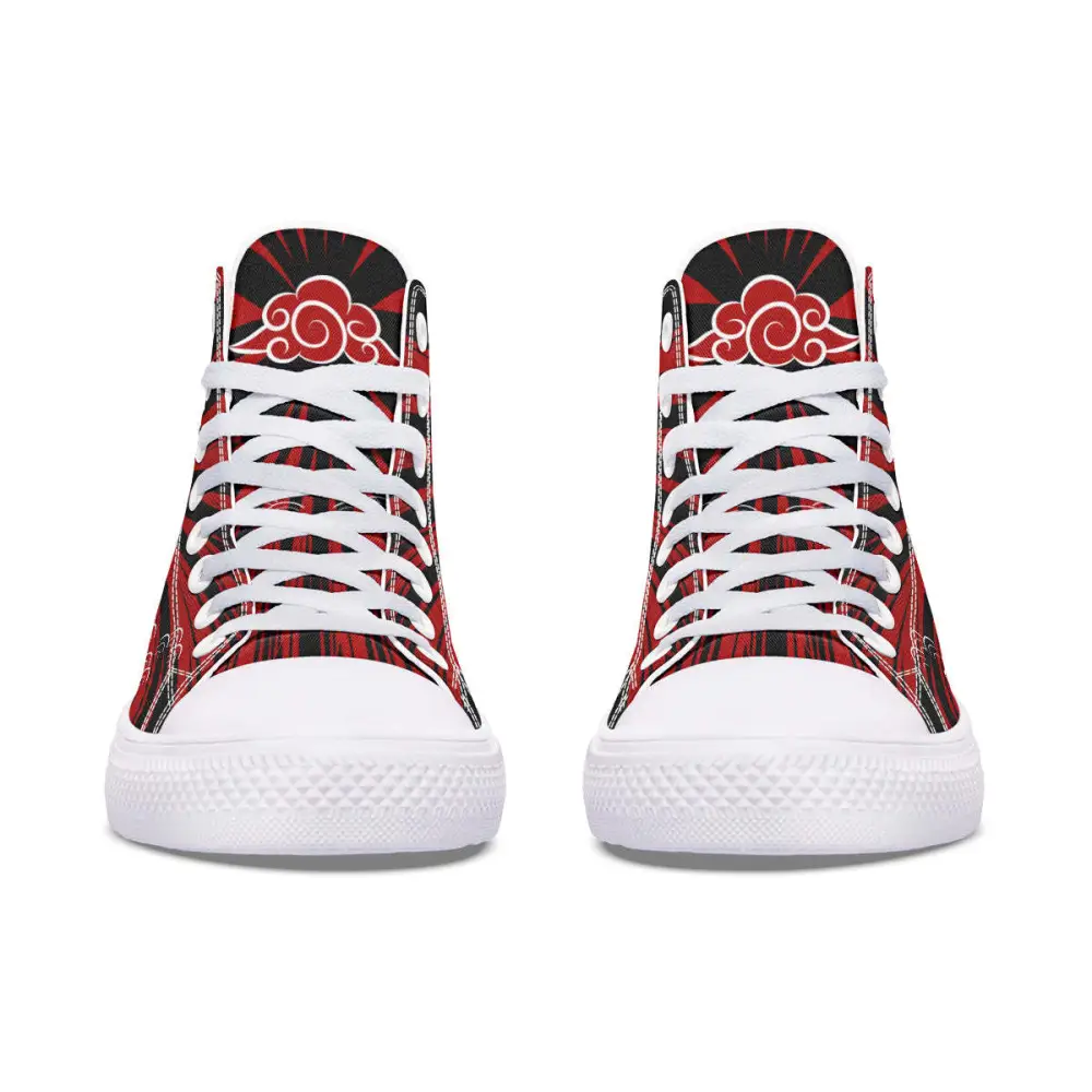 Printed Couple High-top Canvas Shoes - White / 36