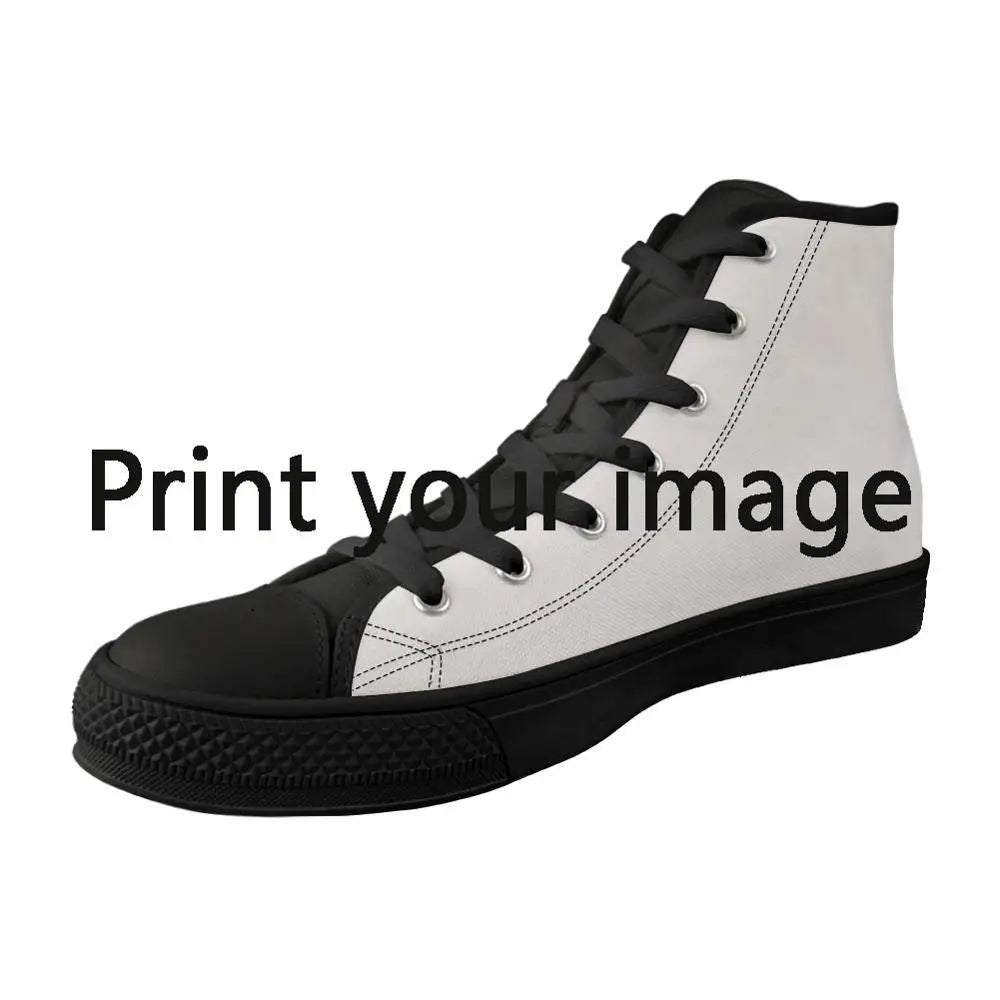 Printed custom high-top canvas shoes - 4 style / 45