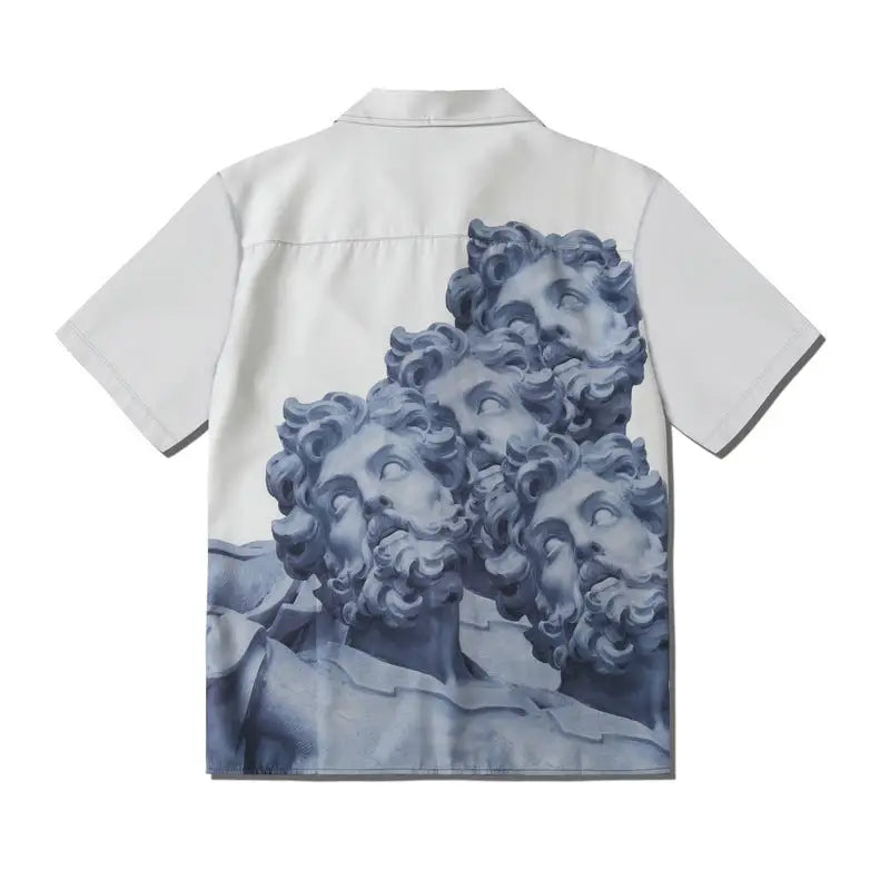 Printed Loose Short Sleeve Shirt Cardigan For Men And Women Beyond Trends Hub