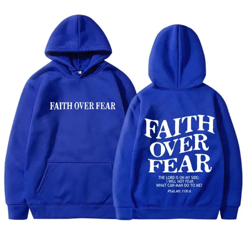 Printed Men’s And Women’s Hoodies - Blue / L