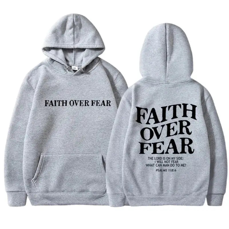 Printed Men’s And Women’s Hoodies - Gray / L