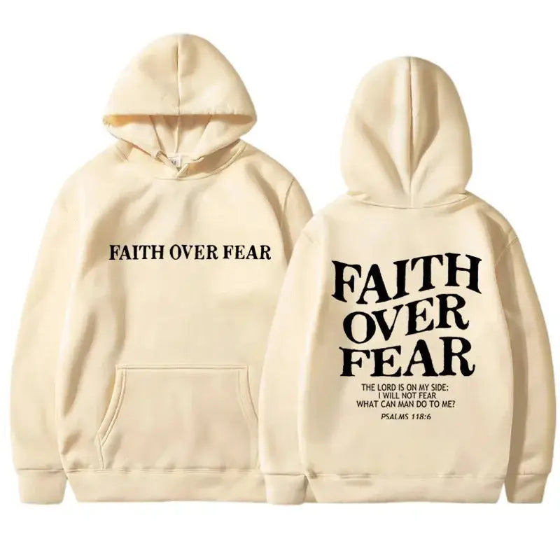Printed Men’s And Women’s Hoodies - Khaki / L