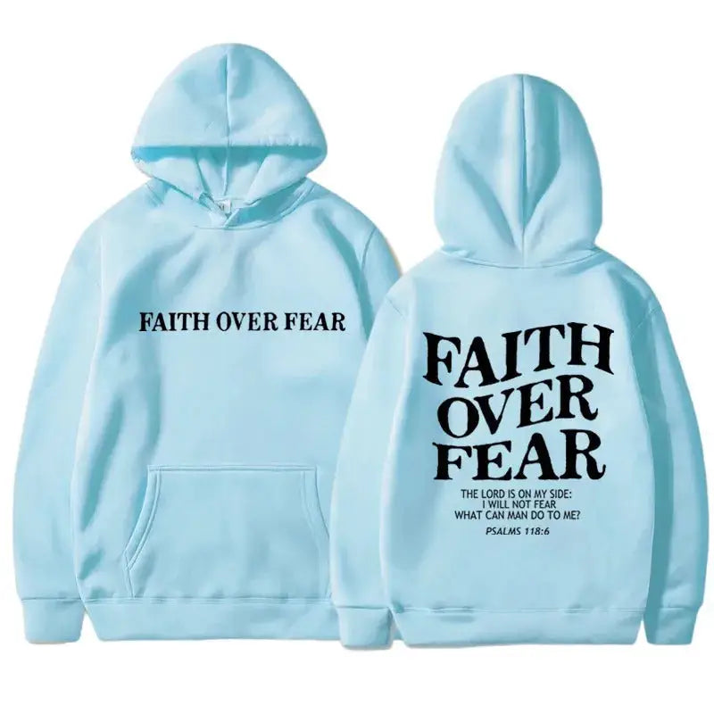 Printed Men’s And Women’s Hoodies - LightBlue / L