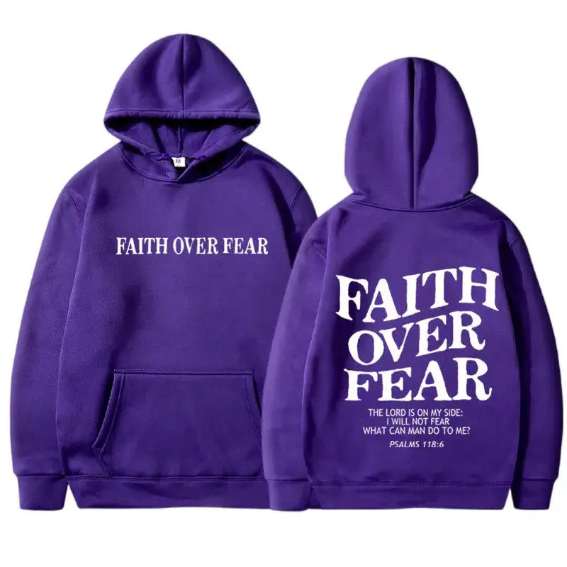 Printed Men’s And Women’s Hoodies - Purple / L