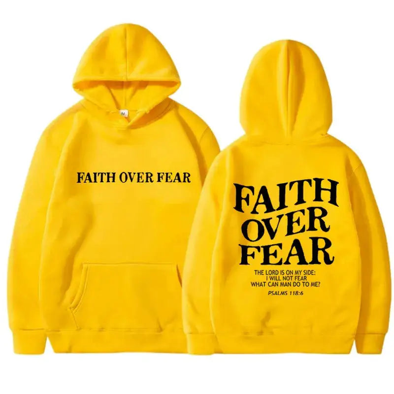 Printed Men’s And Women’s Hoodies - Yellow / L