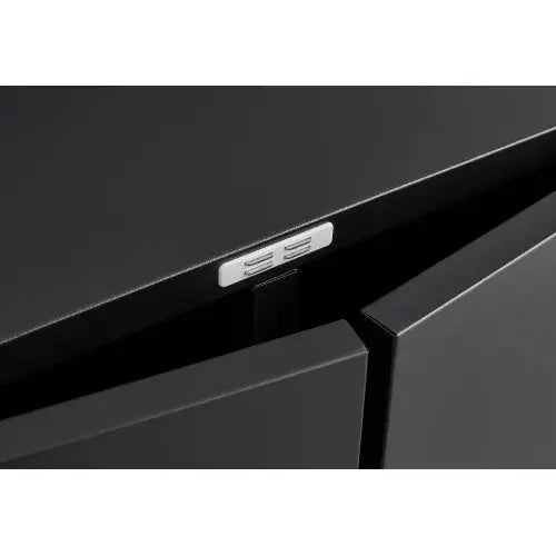 Printer Table With File Door Moves Horizontal Filing Cabinet - Black - 5