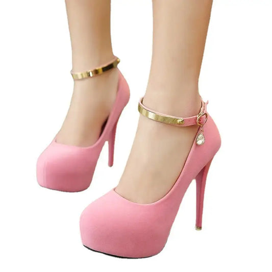 Pumps Shoes Woman Pumps Metal Ankle Strap Wedding Party Beyond Trends Hub