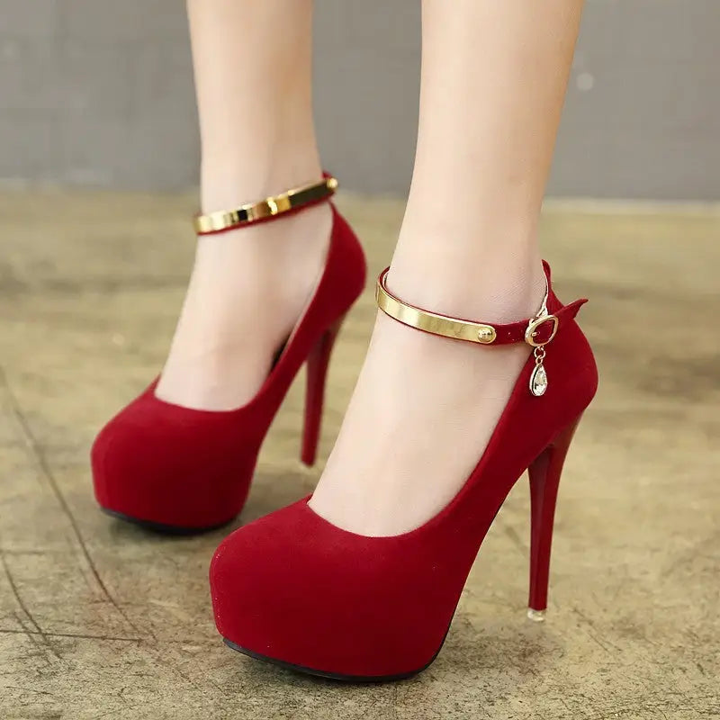 Pumps Shoes Woman Pumps Metal Ankle Strap Wedding Party Beyond Trends Hub