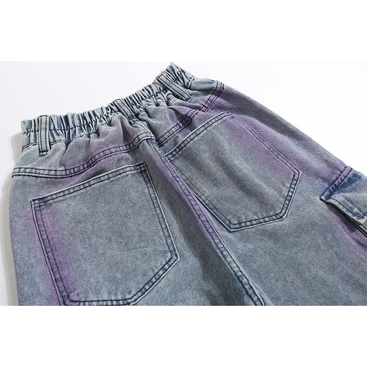 Punk Fashion Loose Straight Trousers Men