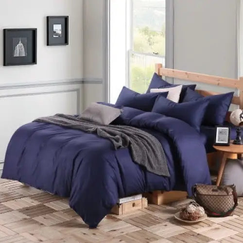 Pure cotton four piece suite fitted a simple plain bedding sheets wholesale cotton twill - Beyond Trends Hub 